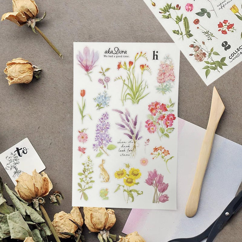 FGISAR 12 Sheets Rub on Transfers for Furniture Crafts Vintage Rub On Transfer Stickers Flower Plant Mushroom Butterfly Berry Stickers for Wood Fabric Furniture Decals for Home Office Scrapbooking Journals - Image 2